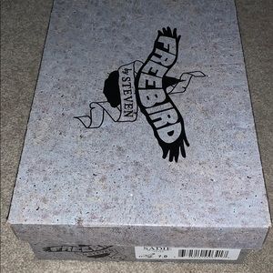 New Freebird Booties Sadie Black/White Snake  7